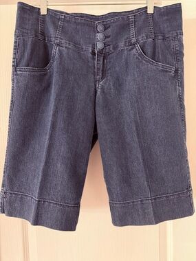 Boom Boom Jeans Women's Dark Denim Bermuda Shorts